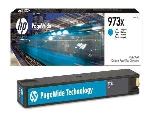 HP 973X High Yield Cyan Original PageWide Cartridge