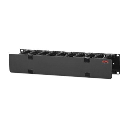 Horizontal Cable Manager, 2U x 4" Deep, Single-Sided with Co