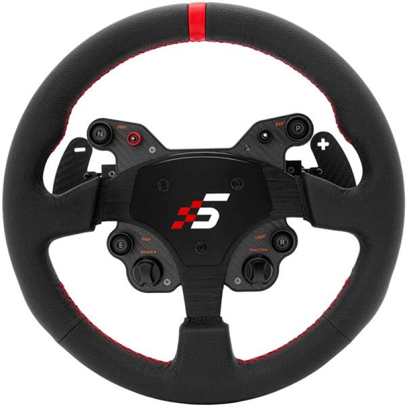 SIMAGIC GT1 Round Steering Wheel 330 mm, Shifters, QR70, lea