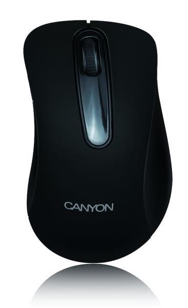 Canyon MW2, Wireless optická myš USB, 1200 dpi, 3 tlač, čier