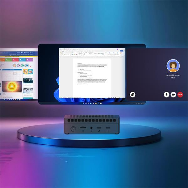 Prestigio solutions Mini PC,ALDER LAKE N100, 3,4GHz, 8GB RAM, 256GB SDD M.2,INTEL Gr,WIFI 1