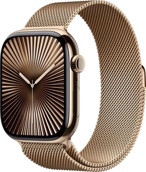 Apple Watch Series 10 GPS + Cellular 42mm Gold Titanium Case