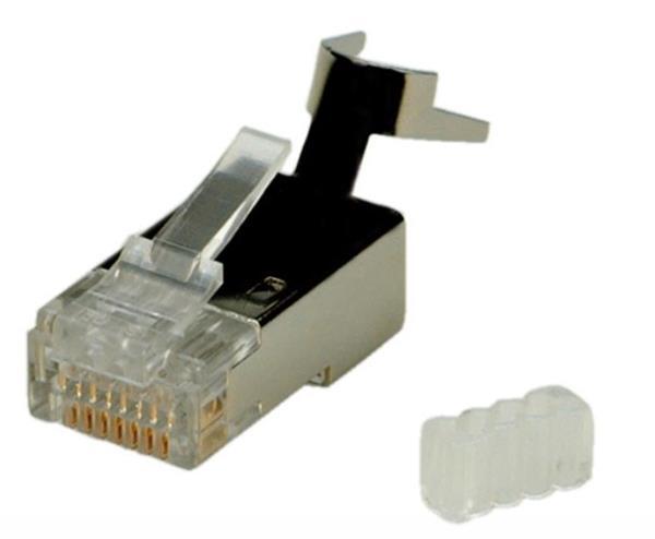 Konektor 8/8 RJ45, cat6 cat6a cat7, tienený na drôt 10ks/bal