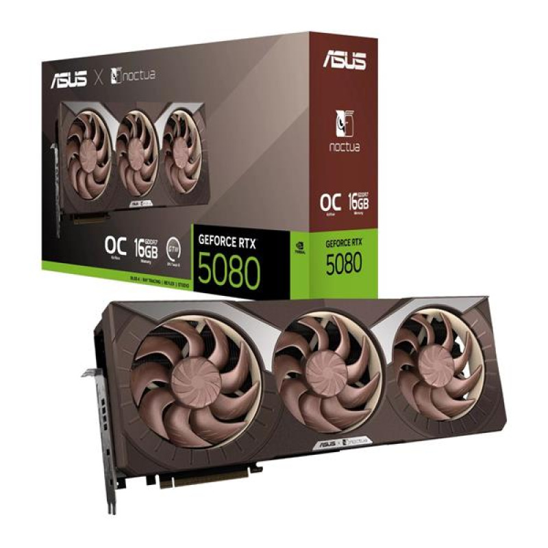 ASUS RTX5080-O16G-NOCTUA 16GB/256-bit GDDR7 2xHDMI 3xDP