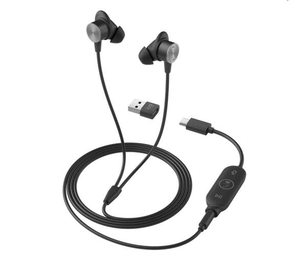 Logitech® Zone Wired Earbuds - GRAPHITE
