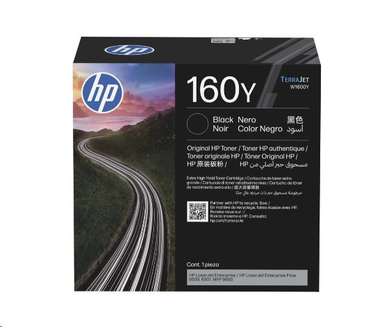 Čierna originálna tonerová kazeta HP 160Y LaserJet / cca 38