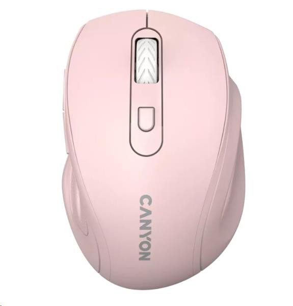 Canyon OnClick 20, Wireless optická myš USB, ružová