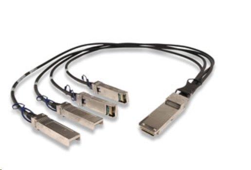 QSFP+ pasivní kabel 40Gbps pro trunkování, 1x QSFP+ na 4x SF