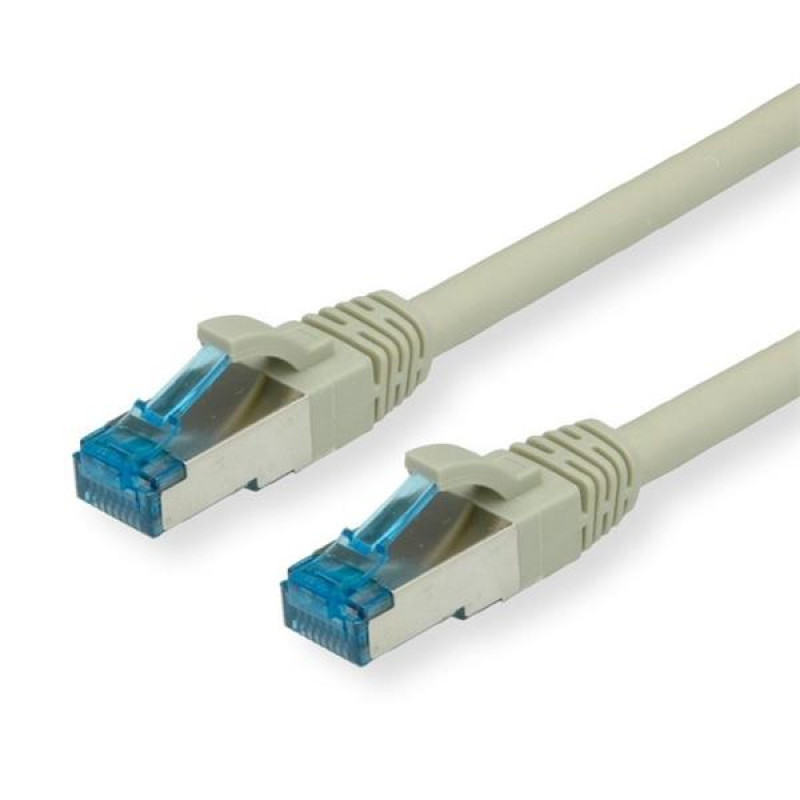 Value patch kábel Cat6A, SFTP, LSOH, 0,3m, sivý