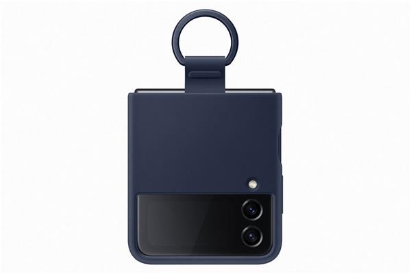 Samsung Silikonový kryt s putkom Z Flip4 tmavo-modrý