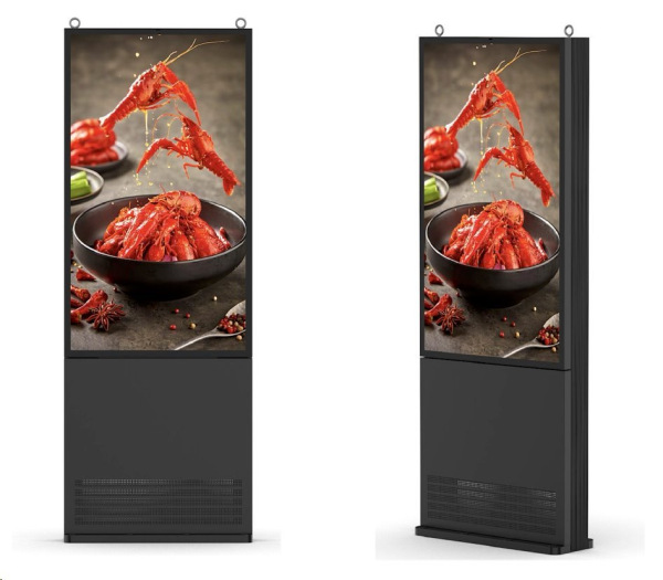 BEBE Vonkajší dotykový informačný kiosk 49" s operačným sys