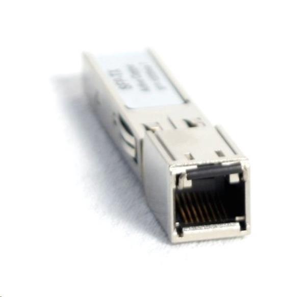 SFP transceiver 1,25Gbps, 1000BASE-T, UTP Cat5, 100m, RJ-45,