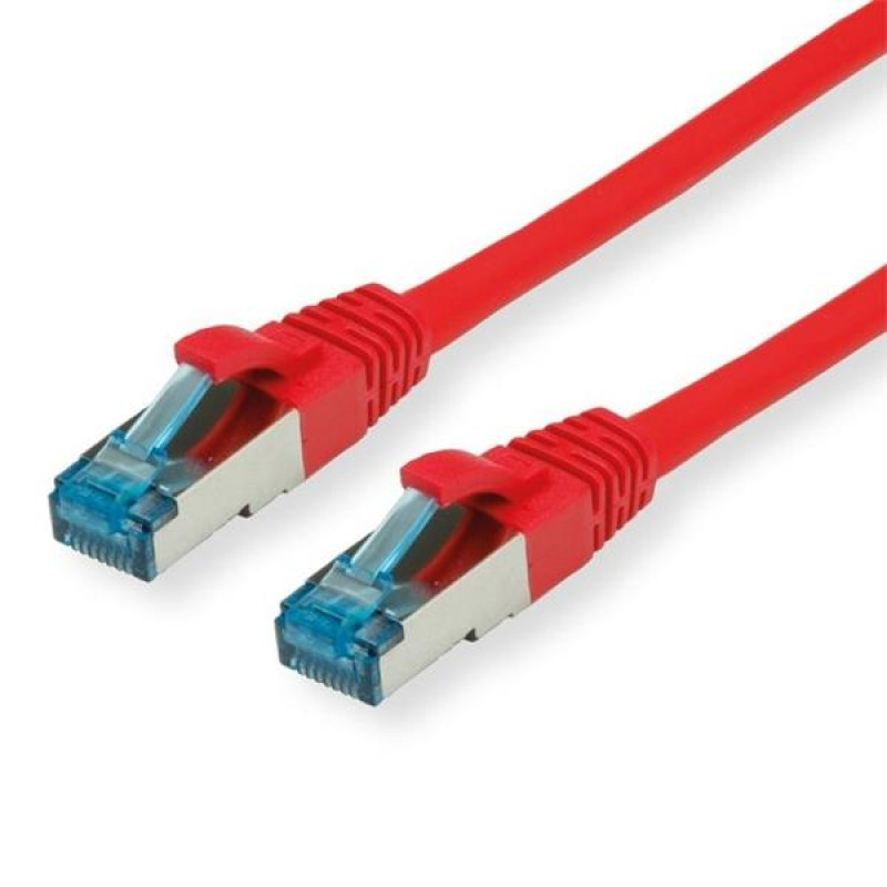 Value patch kábel Cat6A, SFTP, LSOH, 0,3m, červený