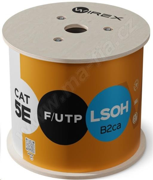 WIREX Instalační kabel CAT5E F/UTPLSOH / B2CA 500m cívka ora