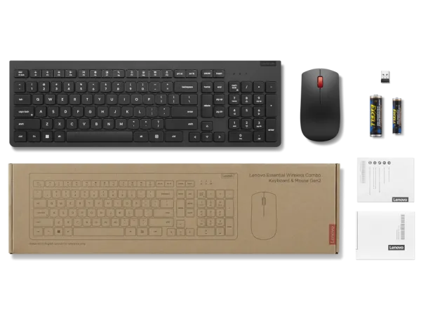 Lenovo Essential Wireless Combo Keyboard & Mouse Gen2  US/EU