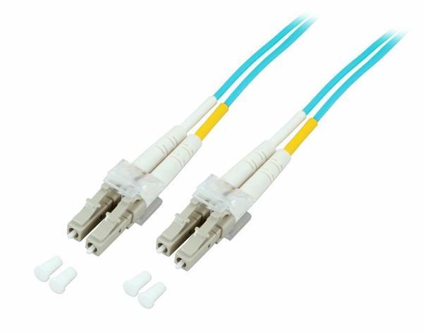 Optický  duplex kabel MM 50/125, LC/LC, LSOH, (OM3), 20m, ty