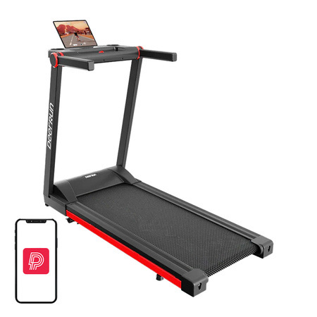 Skladací elektrický bežecký pás DeerRun A1 Pro (čierny a červený)