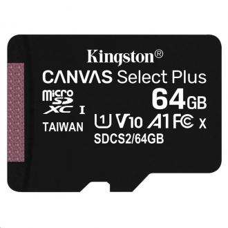 64 GB . microSDHC karta Kingston Canvas Select Plus Class 10