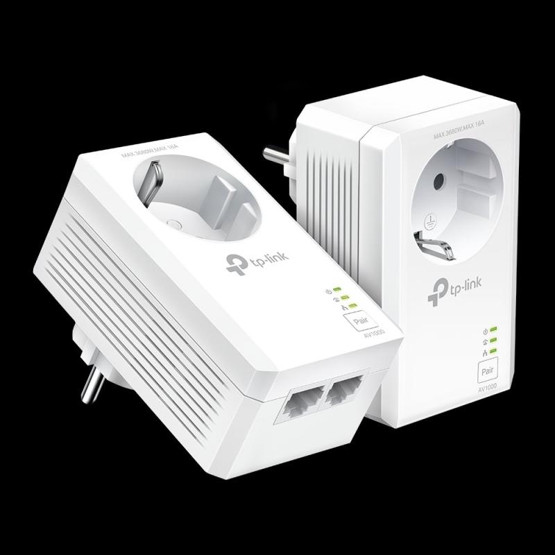 TP-LINK "AV1000 Gigabit Passthrough Powerline Starter KitSPE