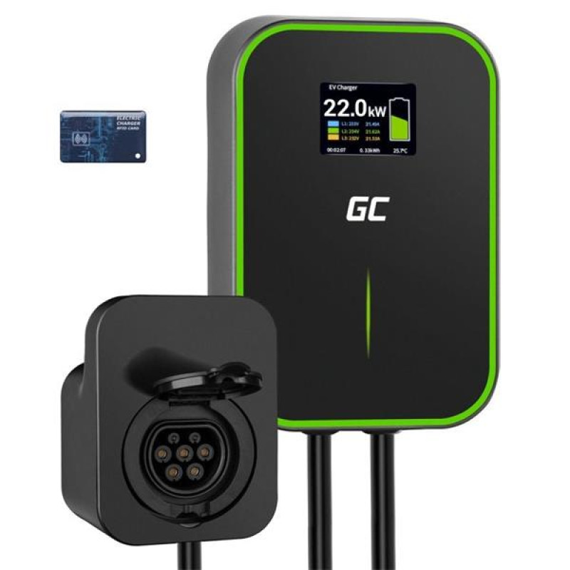 Wallbox GC EV PowerBox 22kW so zásuvkou Typ 2 na nabíjanie e