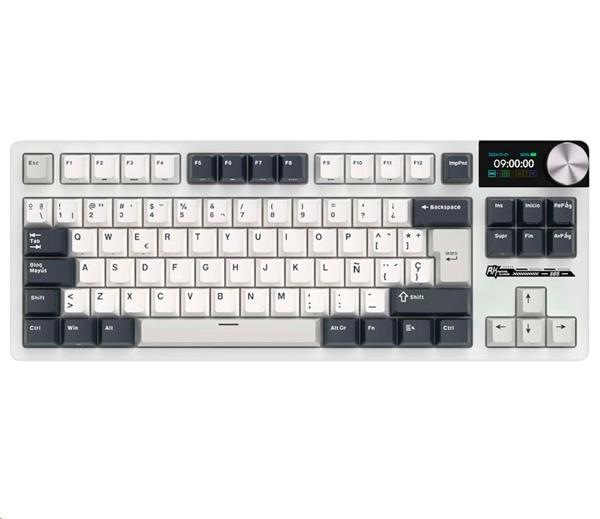 ROYAL KLUDGE RK S85 White Night Gaming Keyboard Cloud switch