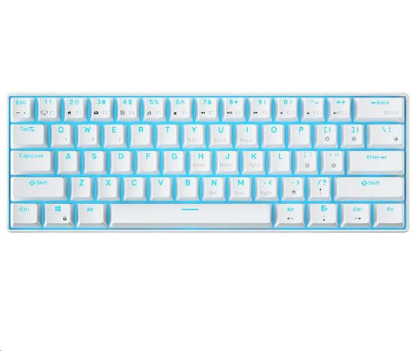 ROYAL KLUDGE RK61 White Gaming Keyboard Brown switch