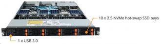 Gigabyte Server 2S AMD EPYC™ 7002-Series 10SATA /10 NVMe Sto