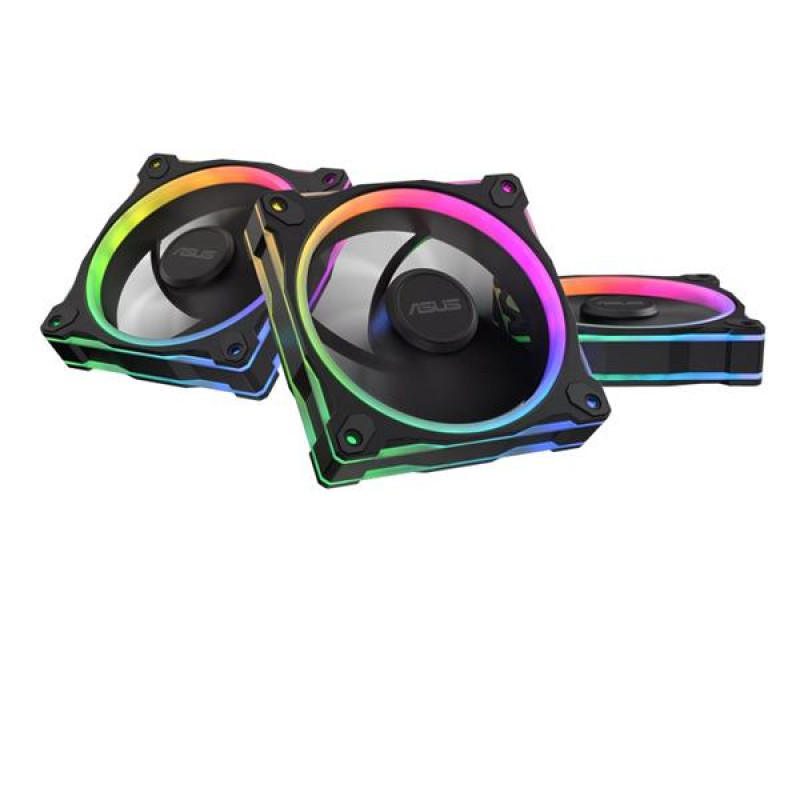ASUS PRIME MR120 FAN ARGB REVERSE BLACK 3IN1 set 3x ventilát