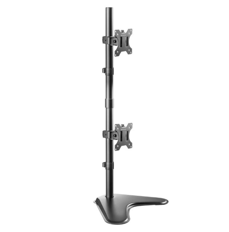 ONKRON Dual Monitor Stand for 13"-32" Screens up to 8 kg, Bl