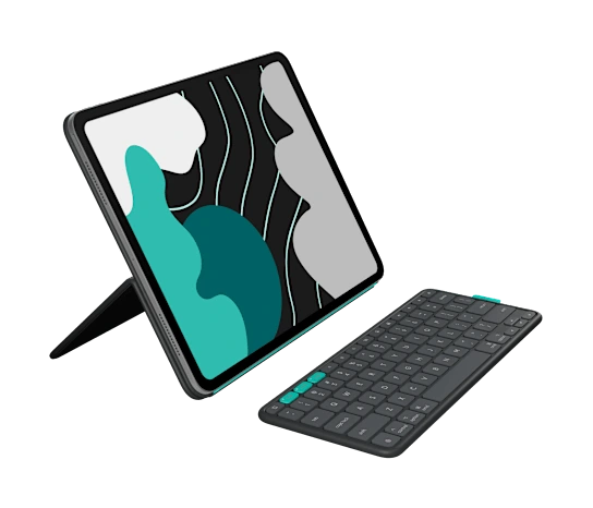 Logitech® FLIP FOLIO-GRAPHITE-US-BT- iPad Pro 13 palců (M4)
