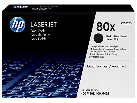 HP toner black pre LJ Pro400 M401 - HP80X Dual pack