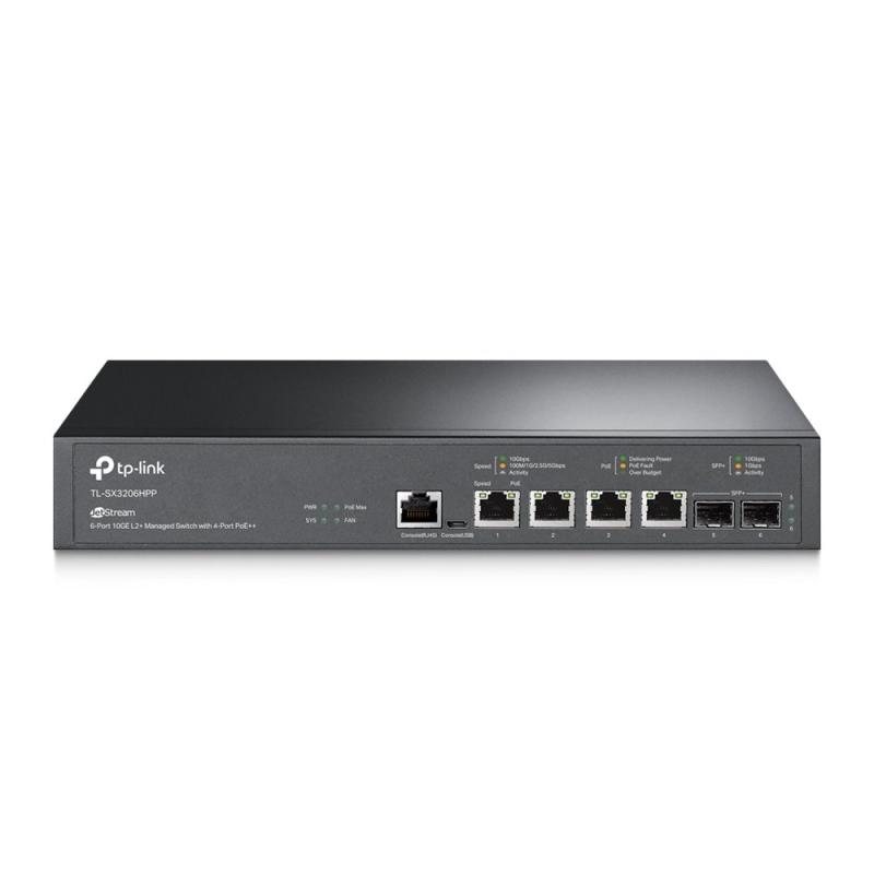 TP-LINK "JetStream™ 4-Port 10GBase-T and 2-Port 10GE SFP+ L2