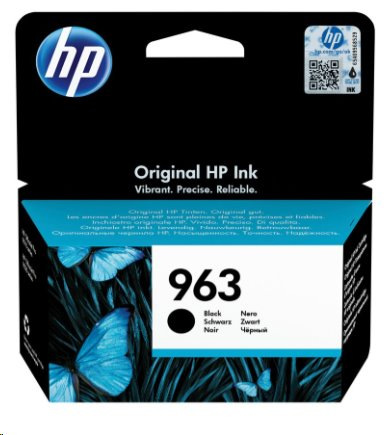 HP originál ink 3JA26AE, HP 963, black, 1000str., 24.09ml