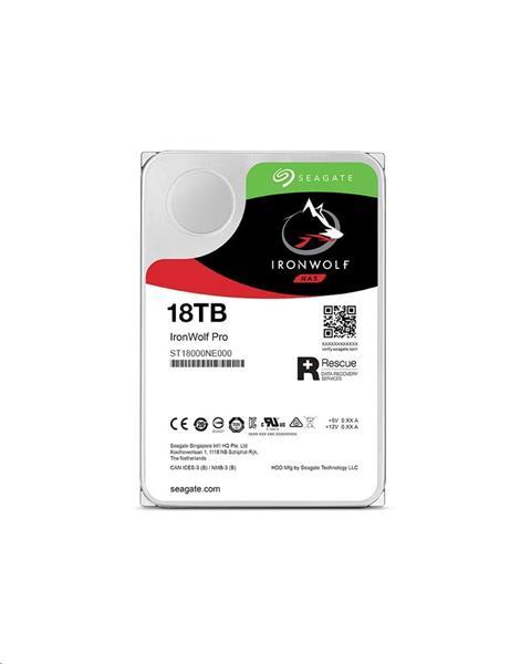 Seagate IronWolf Pro NAS HDD 18TB + Rescue 7200RPM 256MB SAT