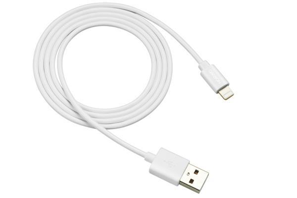 Canyon CNS-MFICAB01W, 1m kábel Lightning/USB, MFI schválený