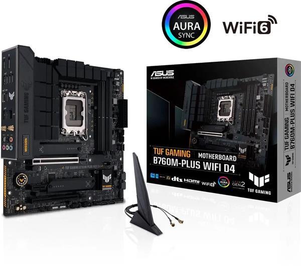 Rozbalené - ASUS TUF GAMING B760M-PLUS WIFI D4 soc 1700 DDR4