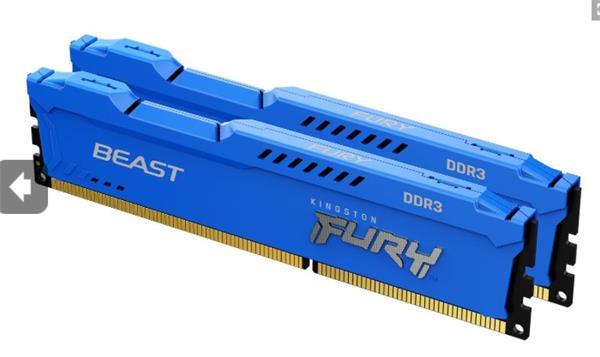 DDR 3....        16GB . 1600MHz. CL10 DIMM FURY Beast Blue K