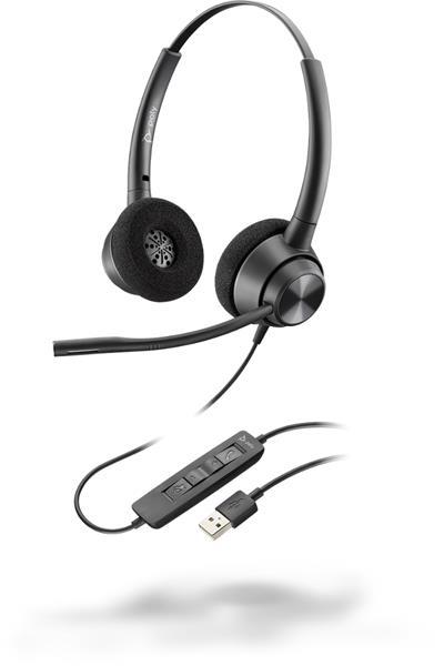 Poly ENCOREPRO 320, USB-A, WW, headset na obe uši, USB