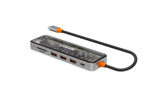 Canyon DS-13, Multiport Docking Station, 7 portov, 1xUSB-C 1