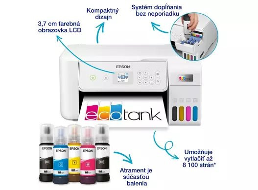 Epson EcoTank L3366 A4 color MFP, USB, WiFi