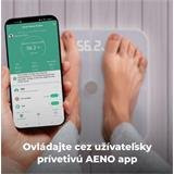 AENO Smart osobná váha ABS0001S, do 180kg, BMI, 15 indexov,
