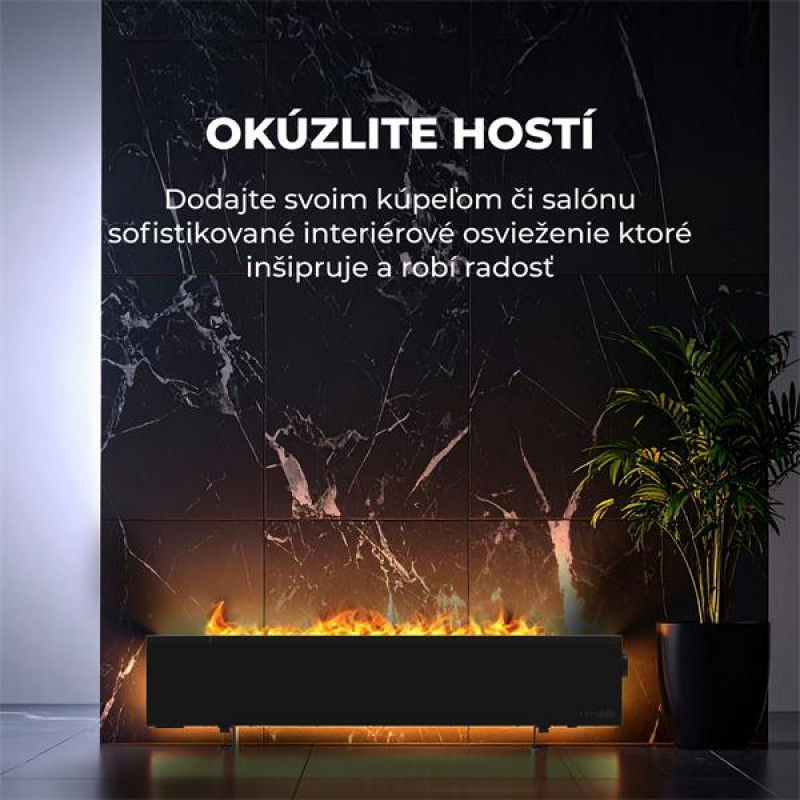 AENO FH2S Premium SPACE FIRE HEATER,Čierny, LED, WI-FI, max