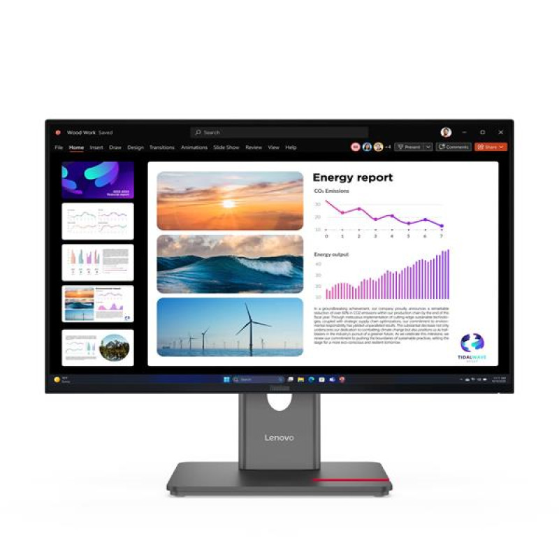 Lenovo P24Q-40 23.8" 2560x1440 QHD 1500:1 300n 4ms HDMI+DP+U