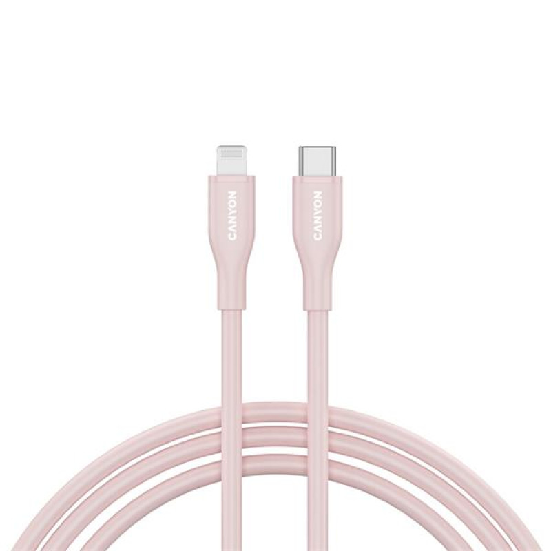 Canyon CLNM60SC10, 1 m kábel, USB-C / Lighting, MFi Apple sc