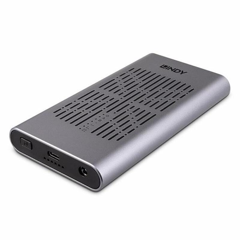 Externý box / Adaptér USB 3.1 Typ C na 2x NVMe M.2 SSD HDD (