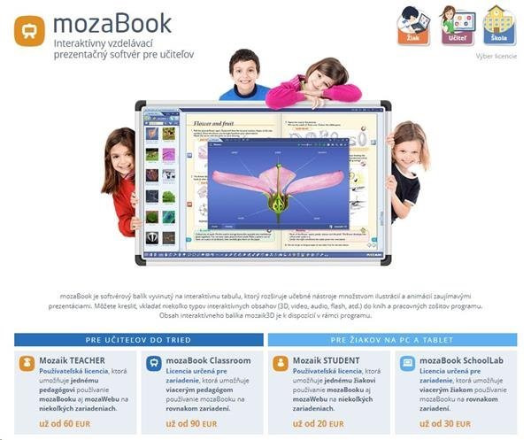 Mozaik licencia TEACHER - pre jedneho ucitela na 1 rok