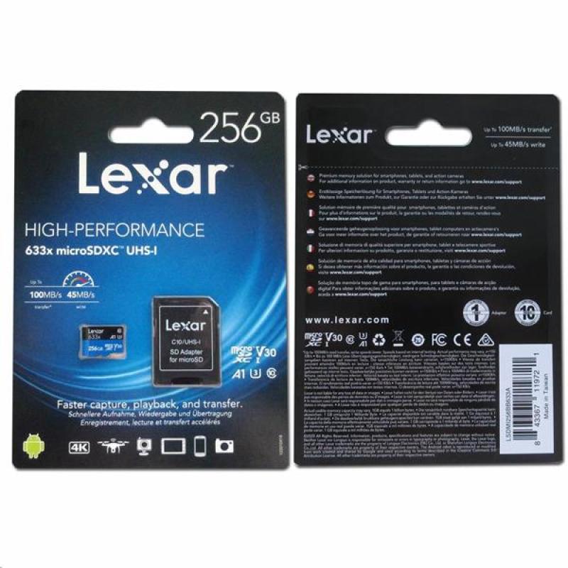 256GB Lexar® High-Performance 633x microSDXC™ UHS-I, up to 1