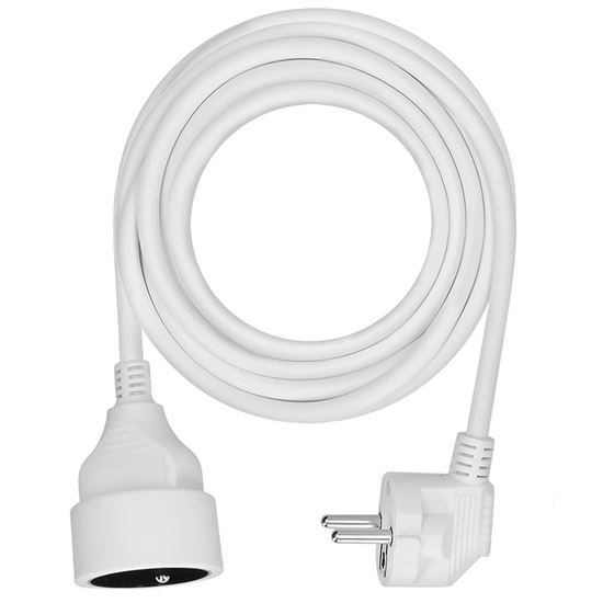 Solight predlžovací prívod 5m, 1 zásuvka, 16A/3680W, PVC, bi