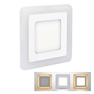 Solight LED podsvietený panel, podhľadový, 12W + 4W, 900lm,
