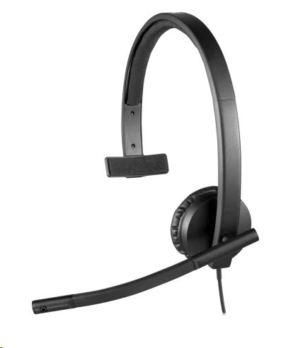 Logitech® H570e USB Headset Mono (UC version) - BLACK - USB-
